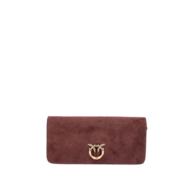 Bolso de hombro Pinko Love Click Soft de ante