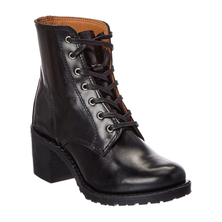 Sabrina 6G Lace-Up Leather Boot