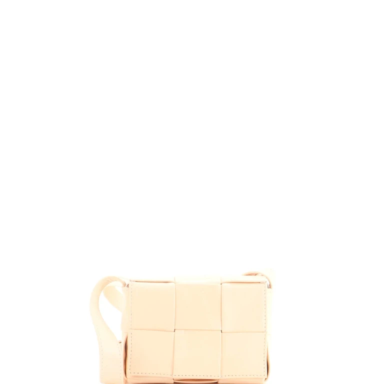 Cassette Crossbody Bag Maxi Intrecciato Leather Candy