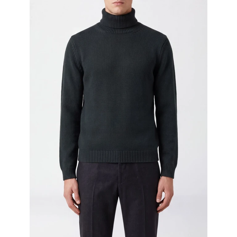 Pure Wool Turtleneck Jumper with Ribbed Trims (263MYB0200325)