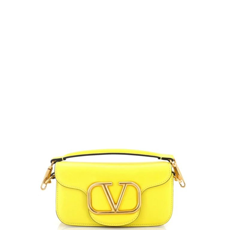 VLogo Loco Flap Shoulder Bag Leather Small