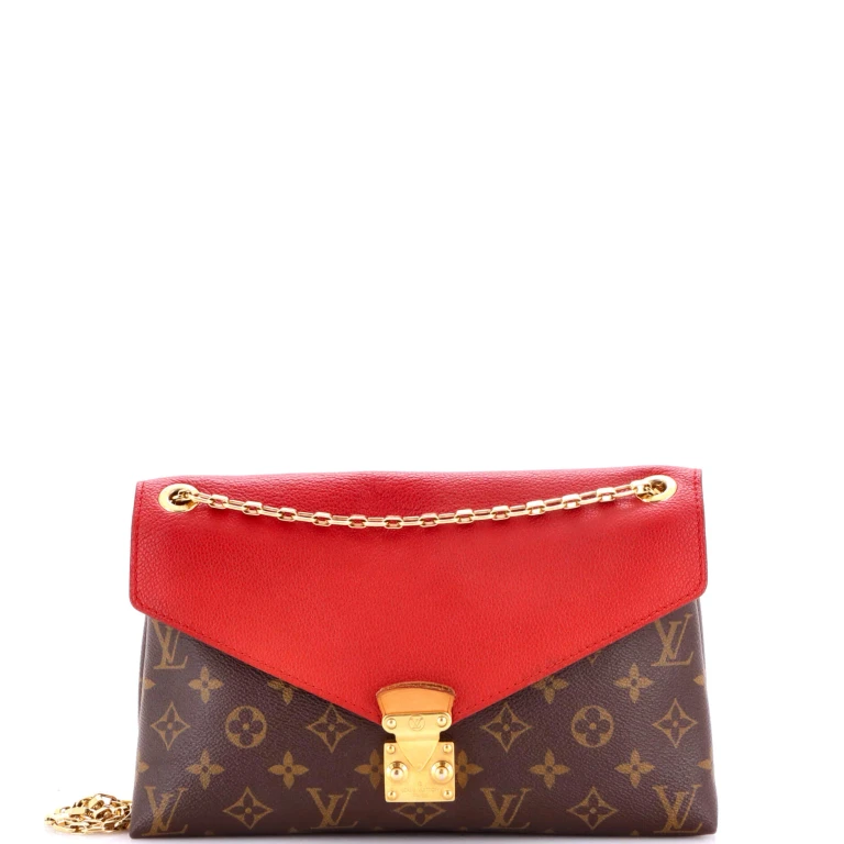 Pallas Chain Shoulder Bag Monogram Canvas and Calfskin