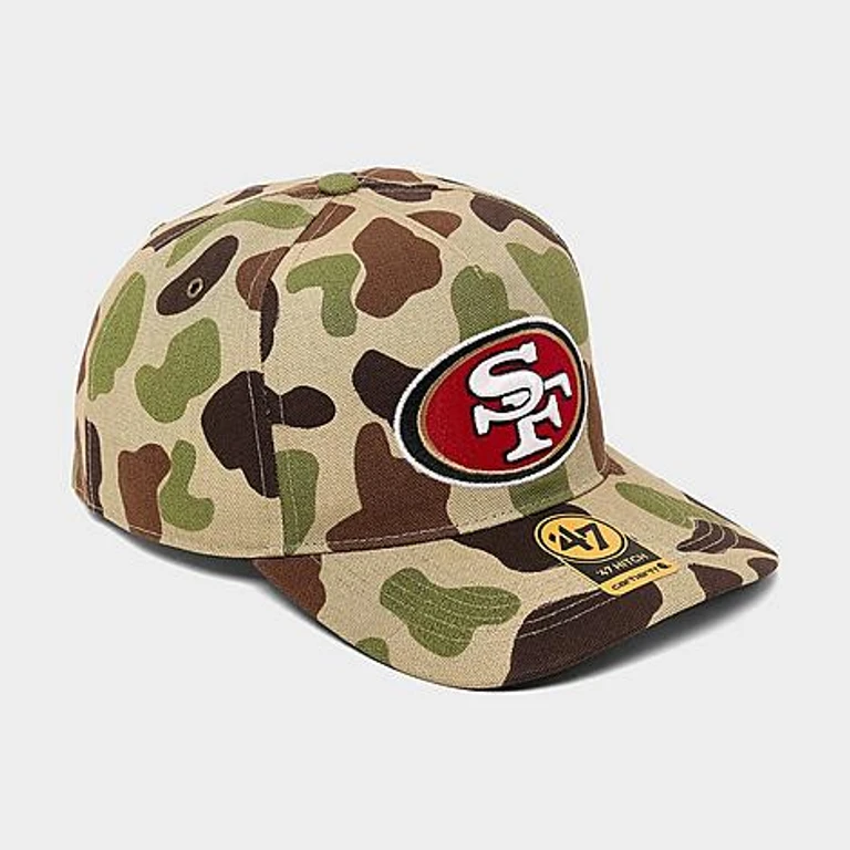 '47 x Carhartt San Francisco 49ers NFL Duck Camo HITCH Snapback Cap