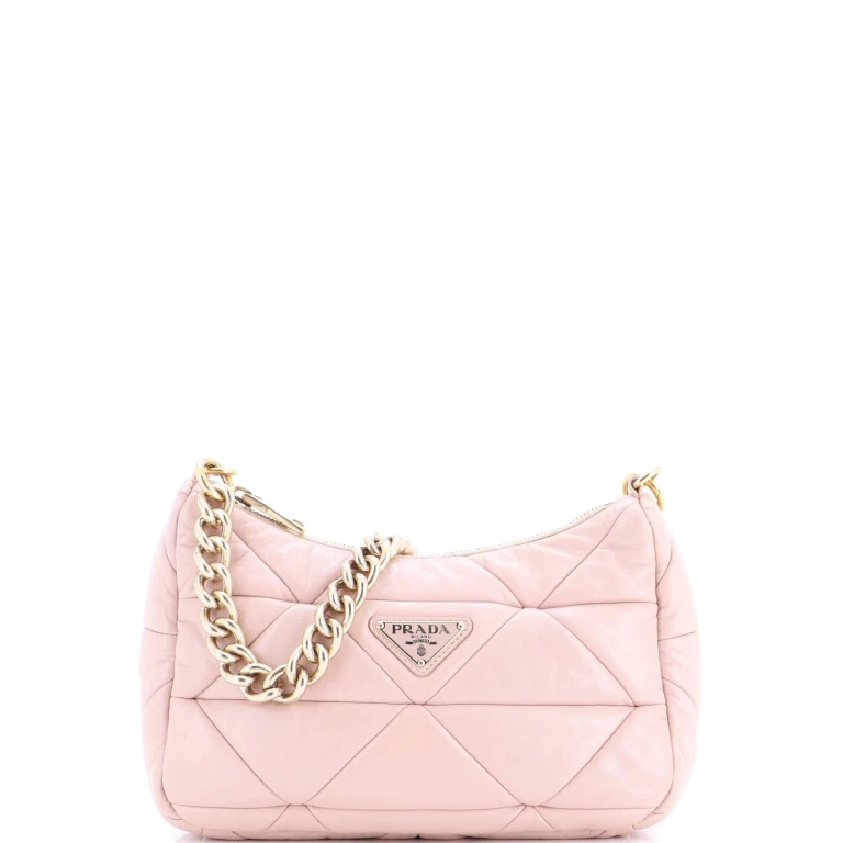 System Re-Edition Shoulder Bag Quilted Nappa Leather Small
