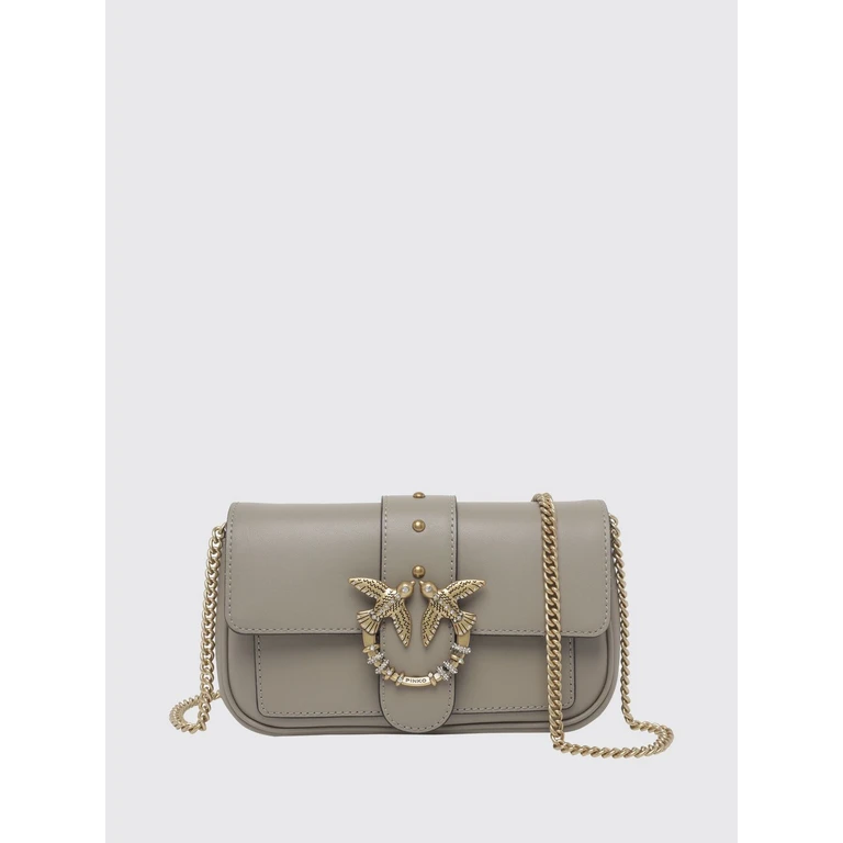 Love Bag Pocket Mini Crossbody Bag in Leather with Crystals and Studs (107072A0F1I49Q)