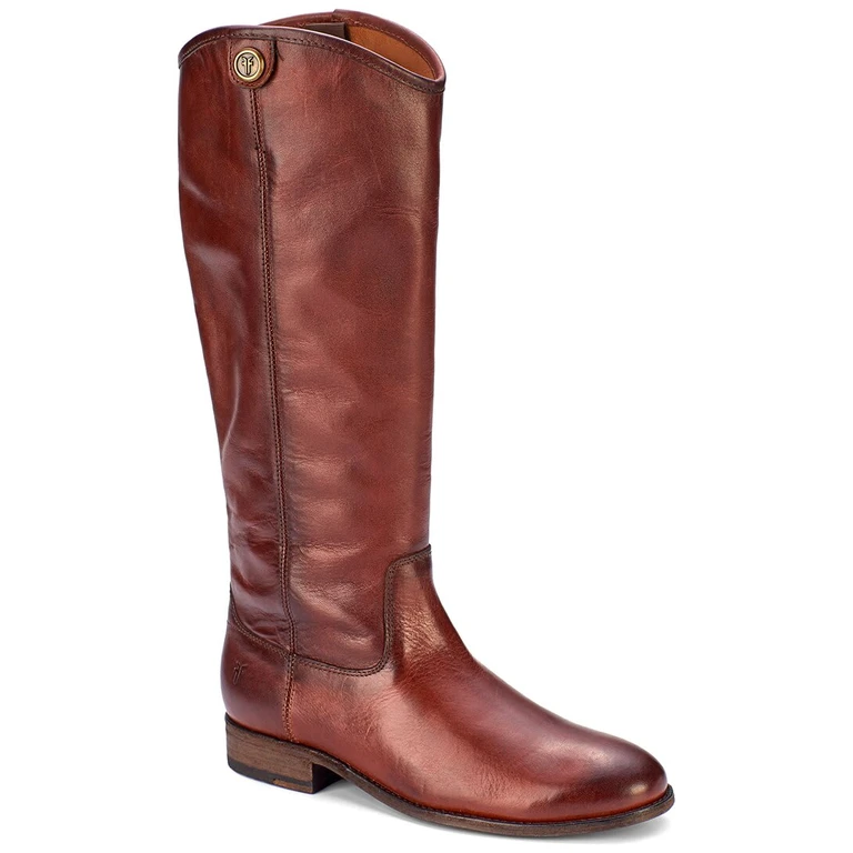 Melissa Button 2 Wide Calf Leather Boot