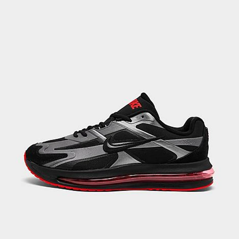 Men's Air Max Metro Casual Shoes in Black/Metallic Dark Grey/Bright Crimson Size: 7.5