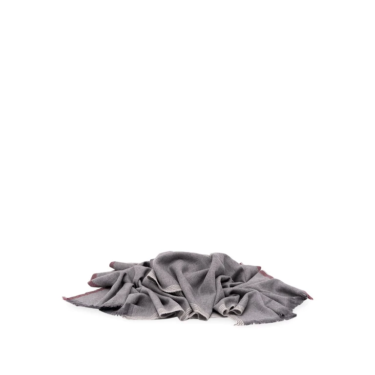Wool And Cashmere Diagonal Twill Scarf