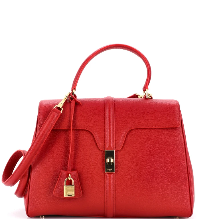 16 Top Handle Bag Grained Calfskin Medium
