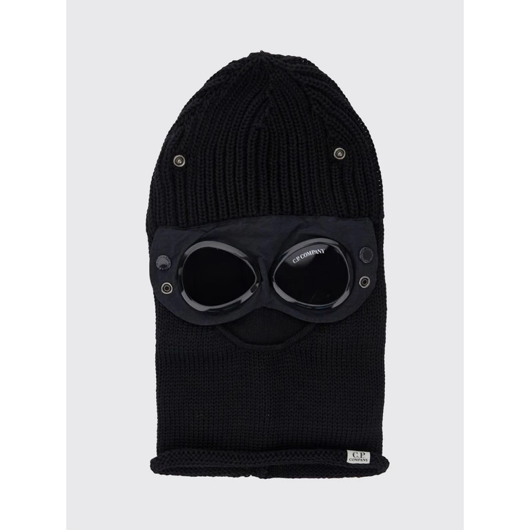 C. P. COMPANY Wool Beanie with Iconic Goggle Lenses (RFCMAC740A005509A999)