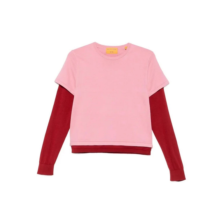 Pull Col Rond - Couleur Chair (W43530JLSPRINKLECARMINE)