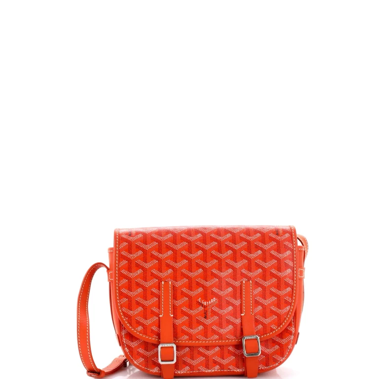Belvedere Messenger Bag Coated Canvas with Leather PM