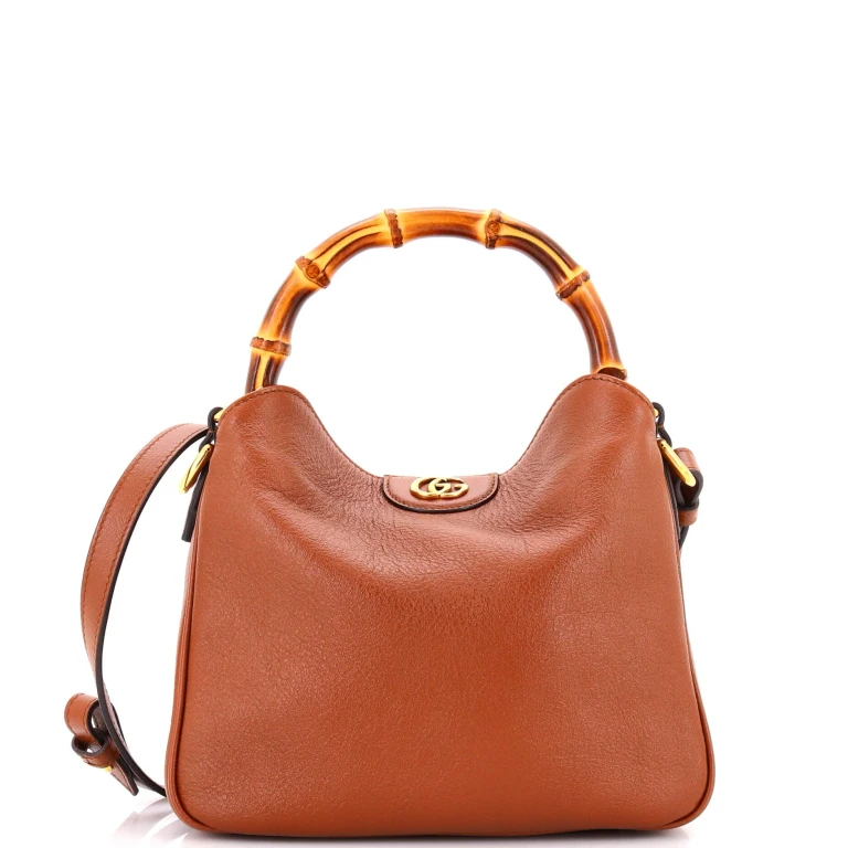 Diana NM Bamboo Shoulder Bag Leather Small