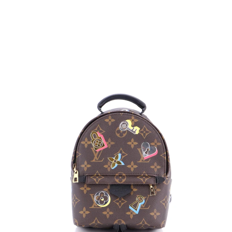 Palm Springs Backpack Limited Edition Love Lock Monogram Canvas Mini