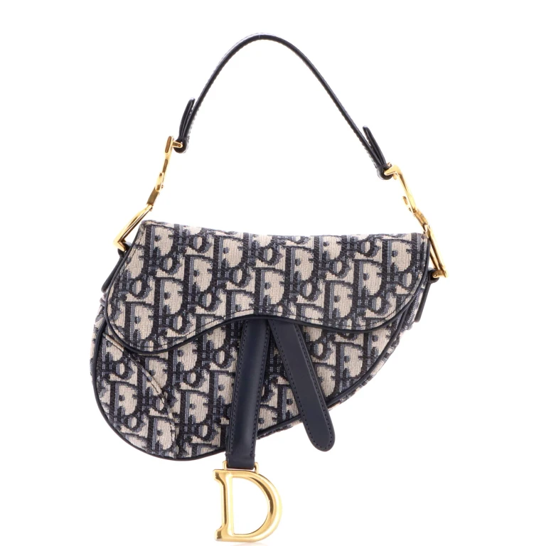 Saddle Handbag Oblique Canvas Mini