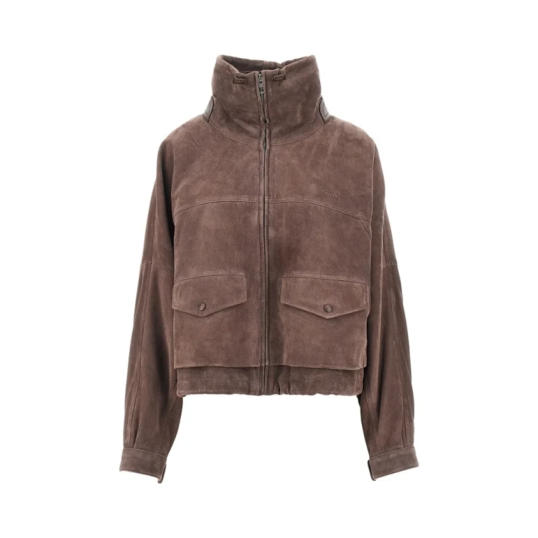 Suede leather blouson jacket Woman 38