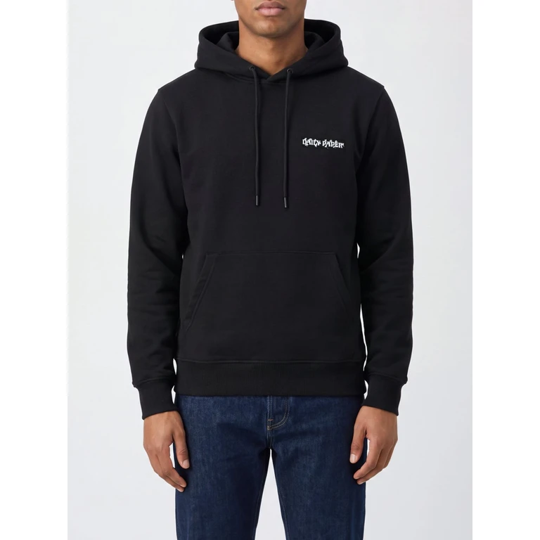 Cotton Hoodie with Back Monogram Logo (2610125BLACK)
