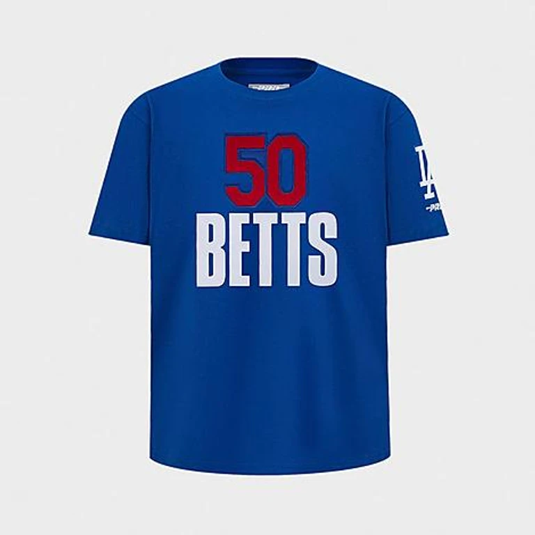 Pro Standard Big Kids Mookie Betts #50 Los Angeles Dodgers MLB Name and Number T-Shirt in Dodger Blue Size: Small