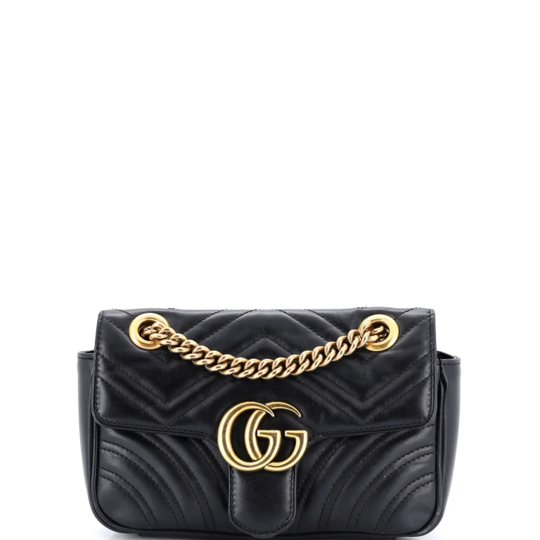 GG Marmont Flap Bag Matelasse Leather Mini