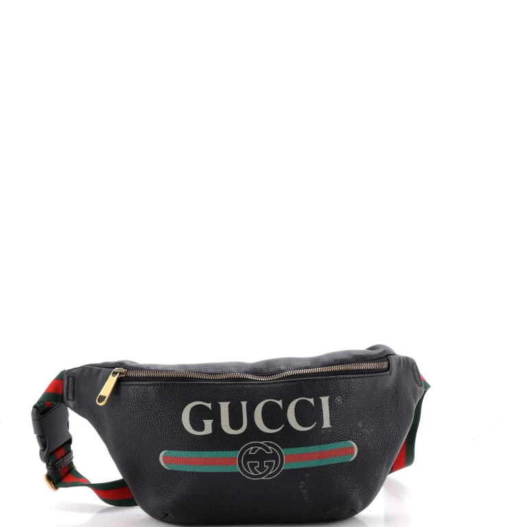 Logo Belt Bag Printed Leather Medium
