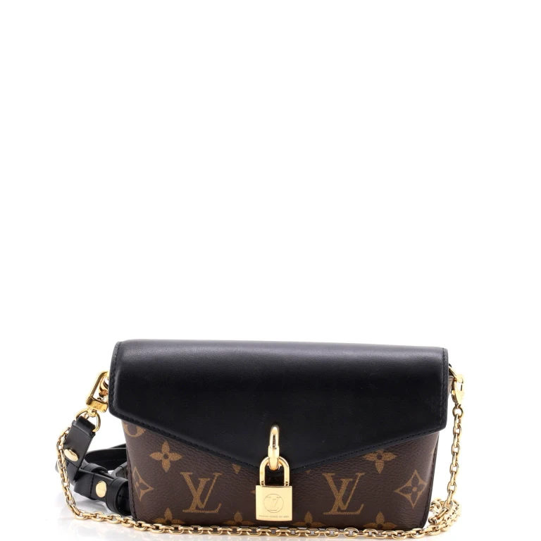 Padlock on Strap Handbag Monogram Canvas and Leather
