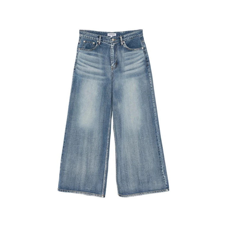 Faded Wide-leg Jeans