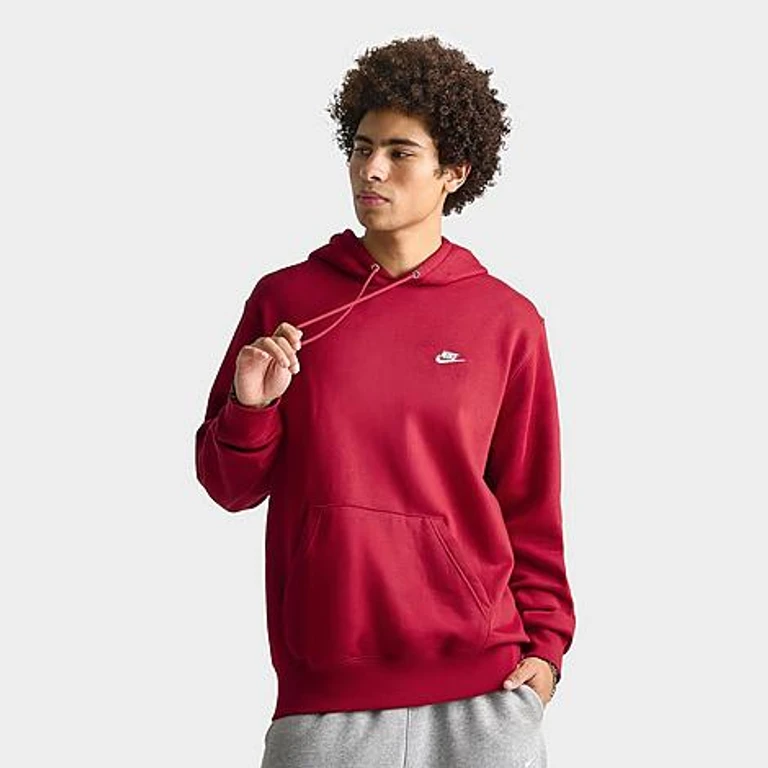 Moletom com capuz pullover Nike Club Fleece Premium Embroidered