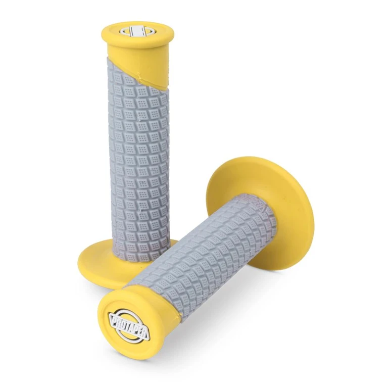 021680 - Pro Taper Clamp On Pillow Top Grips Yellow/grey