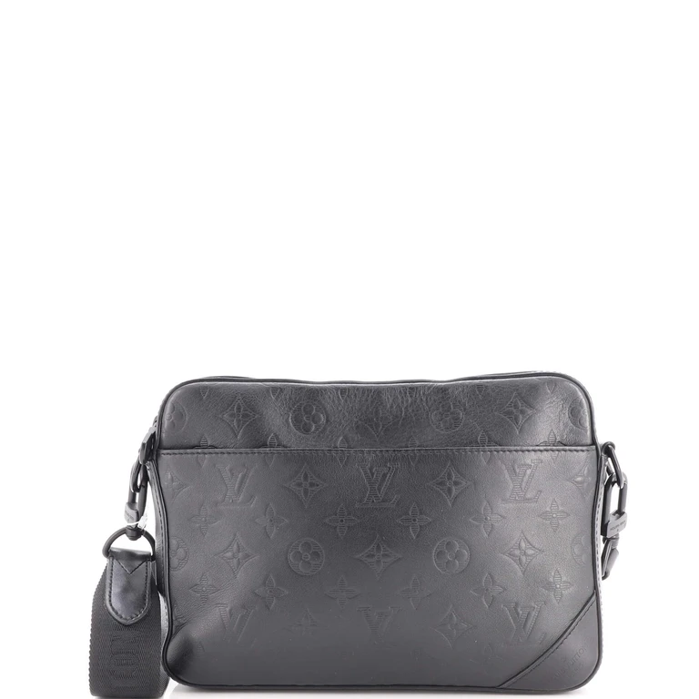 Duo Messenger Bag Monogram Shadow Leather
