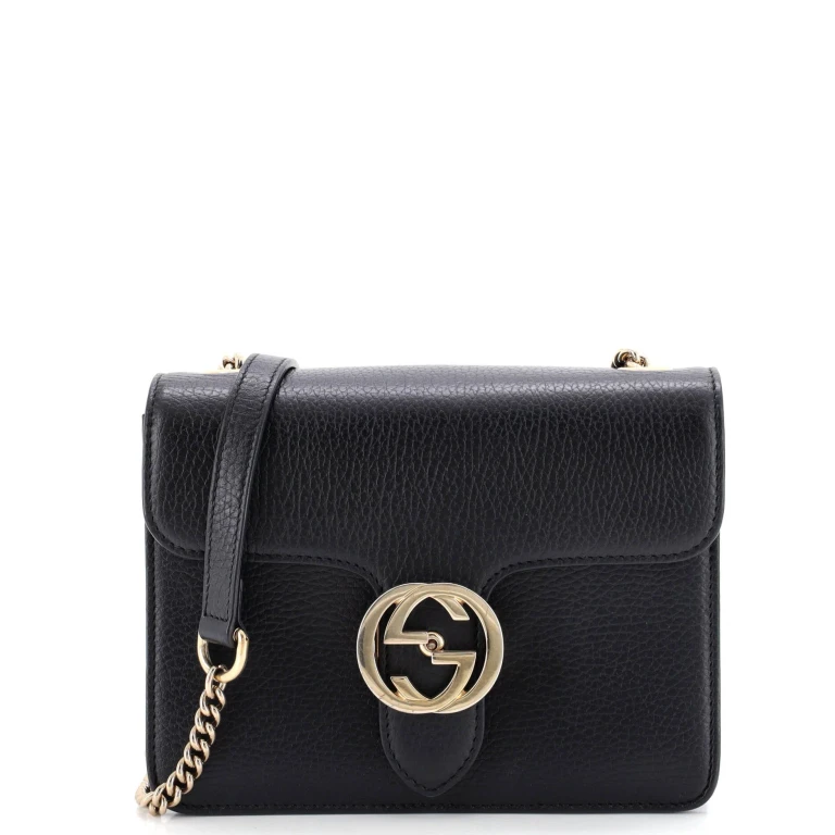 Interlocking Shoulder Bag Leather Small