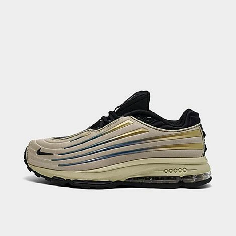 Men's Air Max Ecstasy Plus Casual Shoes in Desert Khaki/Black/Metallic Gold Size: 7.5