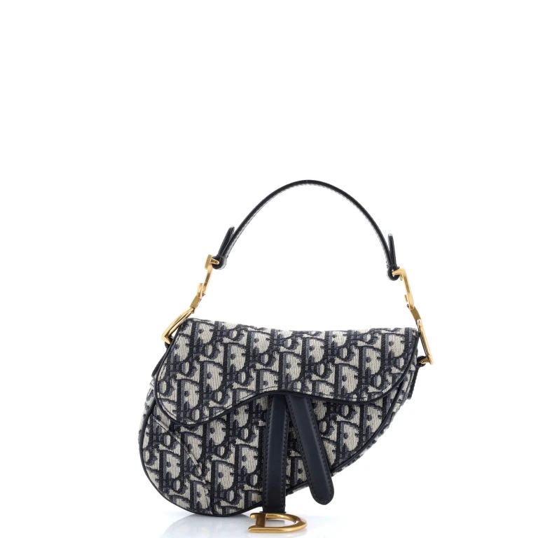 Saddle Handbag Oblique Canvas Mini