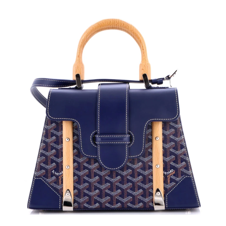 Saigon Top Handle Bag Coated Canvas with Leather PM