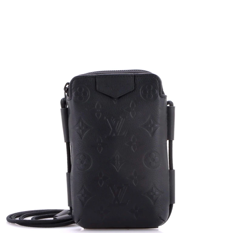 Lace Up Pouch Monogram Shadow Leather