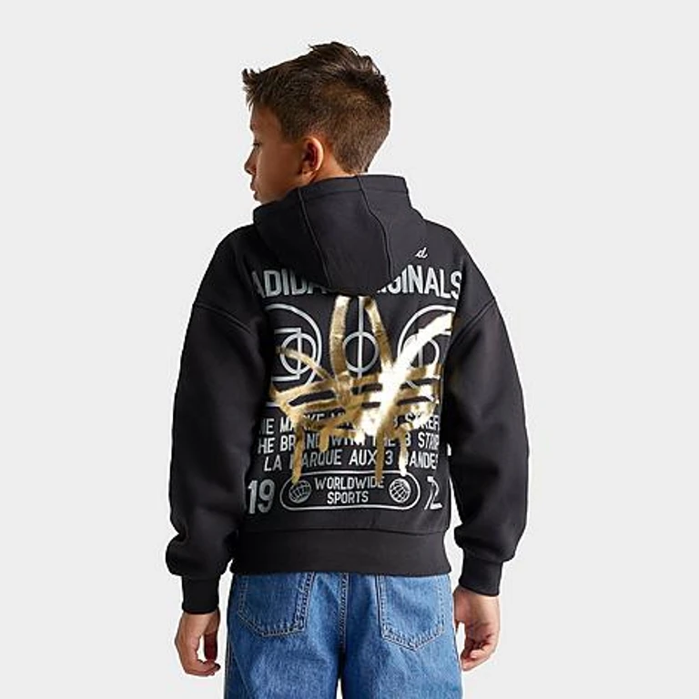 Trefoil Graffiti Pullover Hoodie