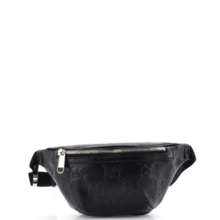 Belt Bag GG Embossed Perforated Leather Small