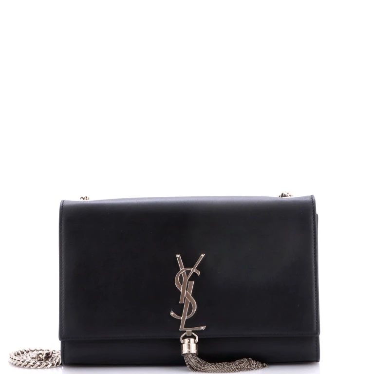 Classic Monogram Tassel Crossbody Bag Leather Medium