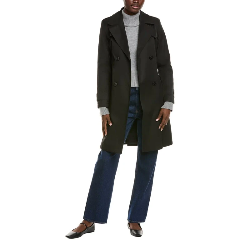 Pleated Trench Coat