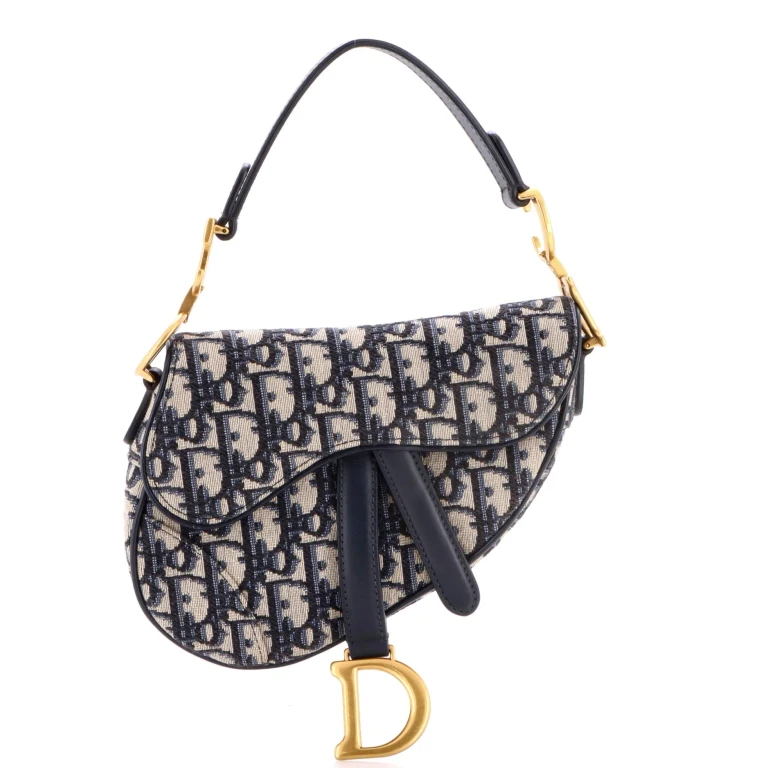 Saddle Handbag Oblique Canvas Mini