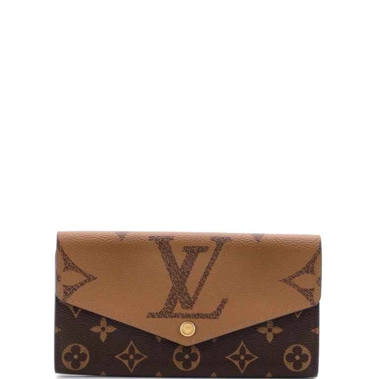 Sarah Wallet NM Reverse Monogram Giant and Monogram Canvas
