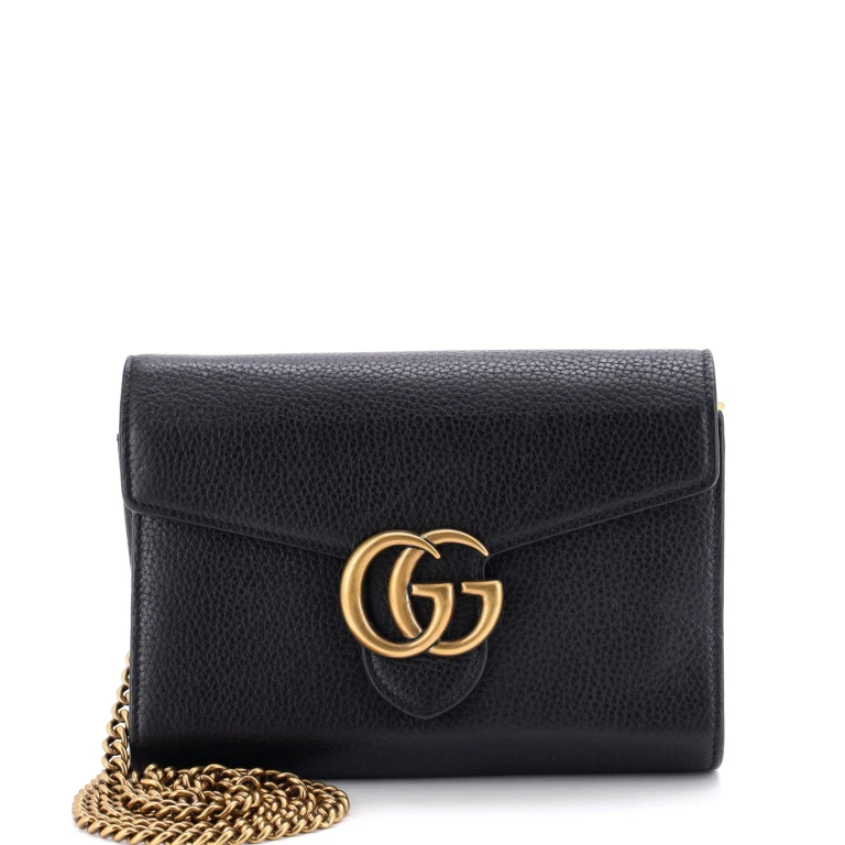 GG Marmont Chain Wallet Leather Mini