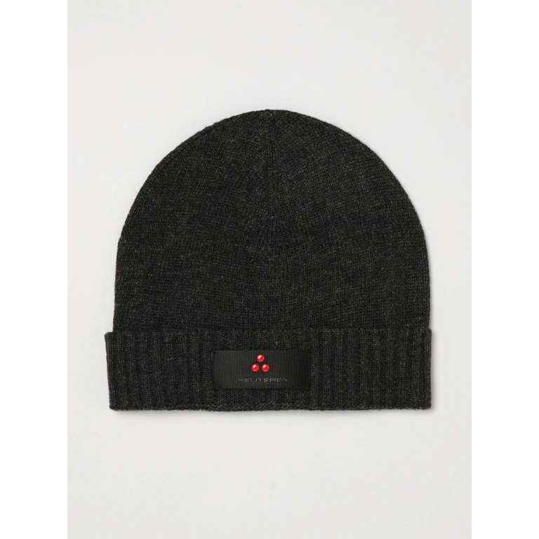 Wool and Cashmere Blend Beanie with Cuff and Logo Patch (PEX017999011947799)