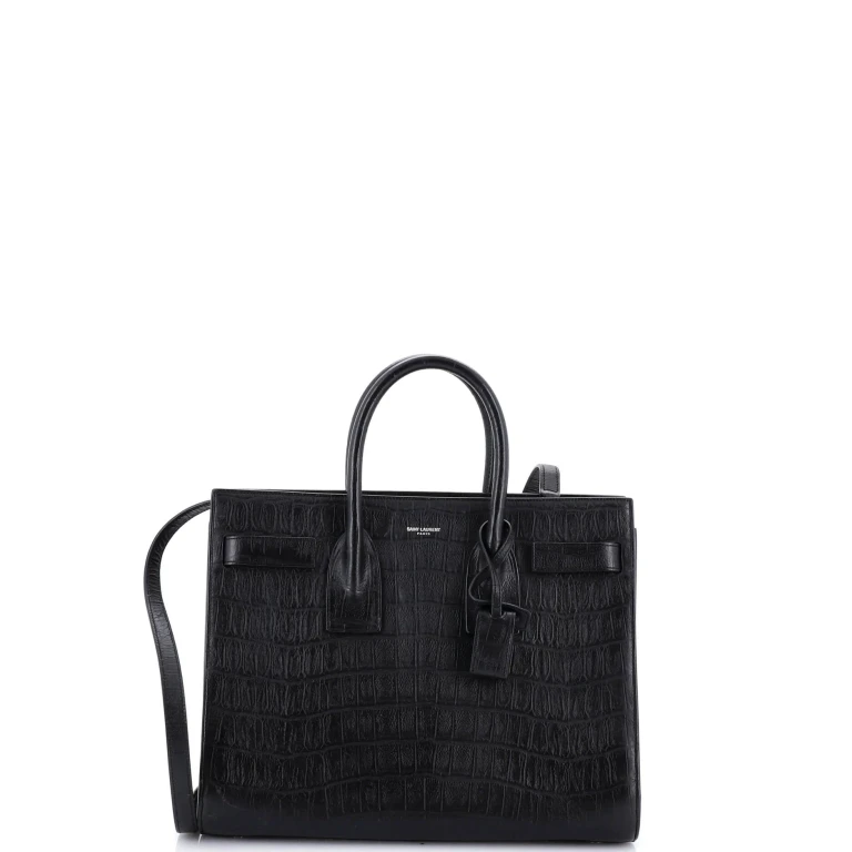 Sac de Jour NM Bag Crocodile Embossed Leather Small