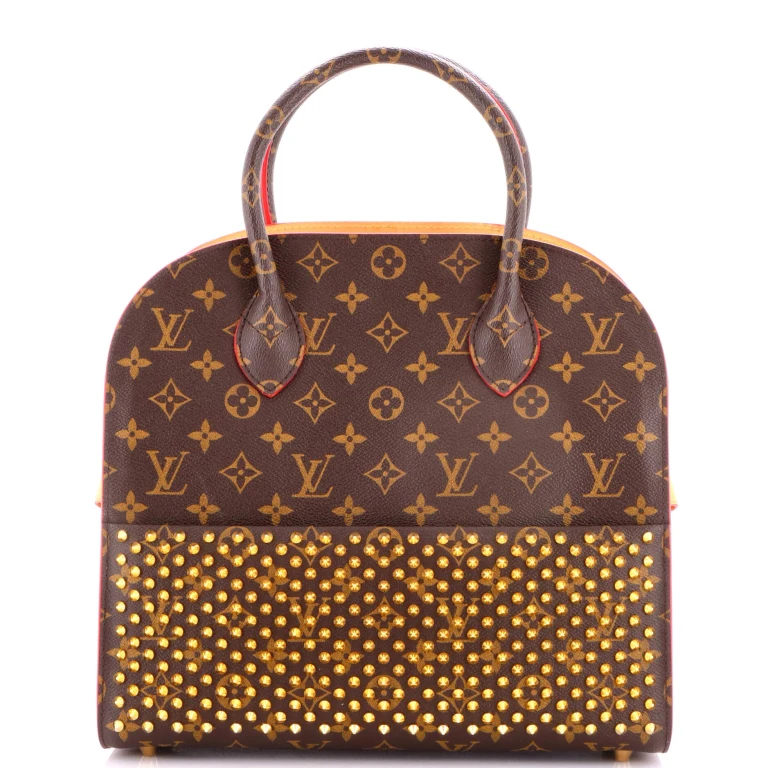 x Christian Louboutin Shopping Bag Calf Hair and Monogram Canvas
