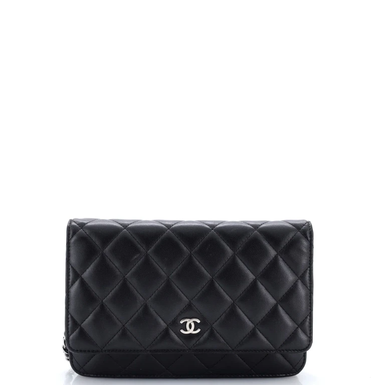 Wallet on Chain Quilted Lambskin