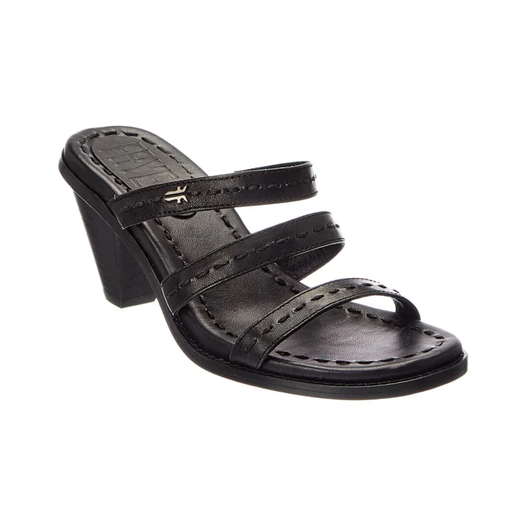 Estelle Strappy Slide Leather Sandal
