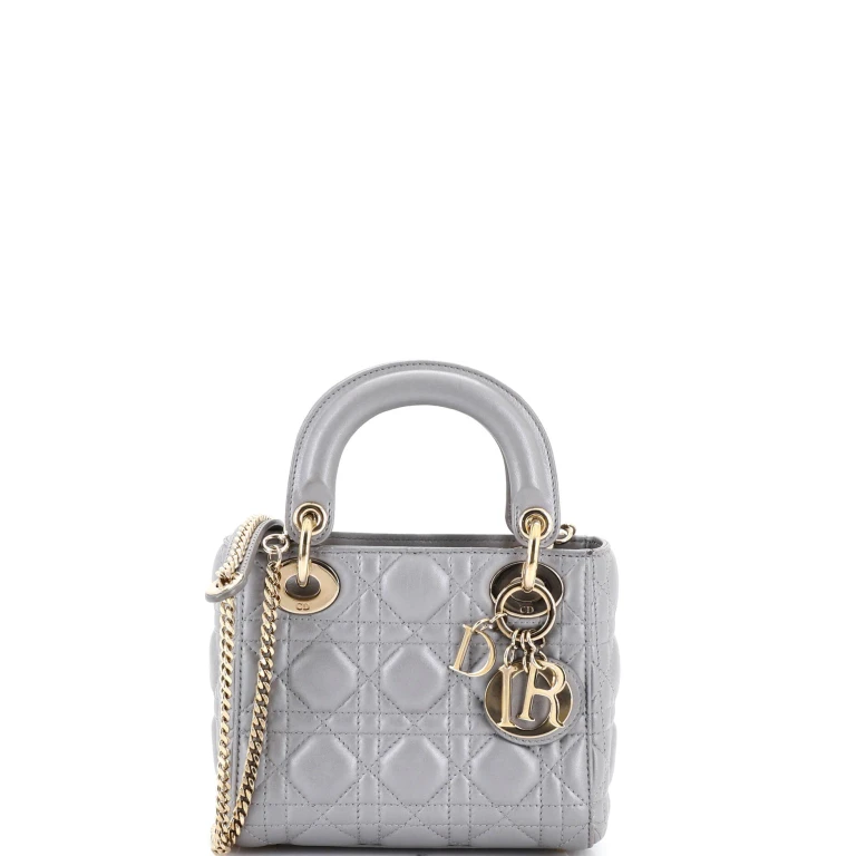 Lady Dior Chain Bag Cannage Quilt Lambskin Mini