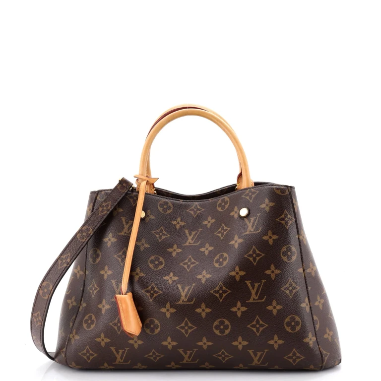 Montaigne Handbag Monogram Canvas MM