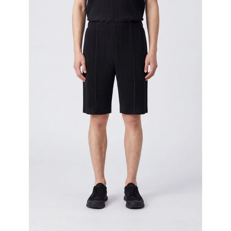 HOMME PLISSE' ISSEY MIYAKE Pleated Crêpe Knee-Length Shorts Homme Plissé Issey Miyake (HP68JF08315)