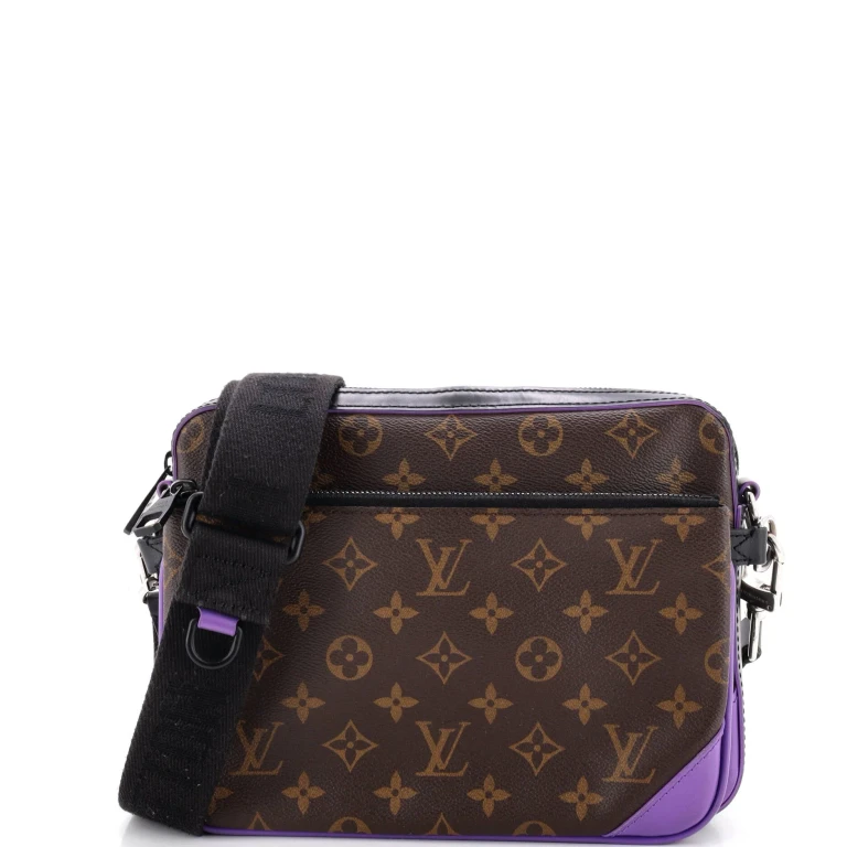 Trio Messenger Bag Macassar Monogram Canvas